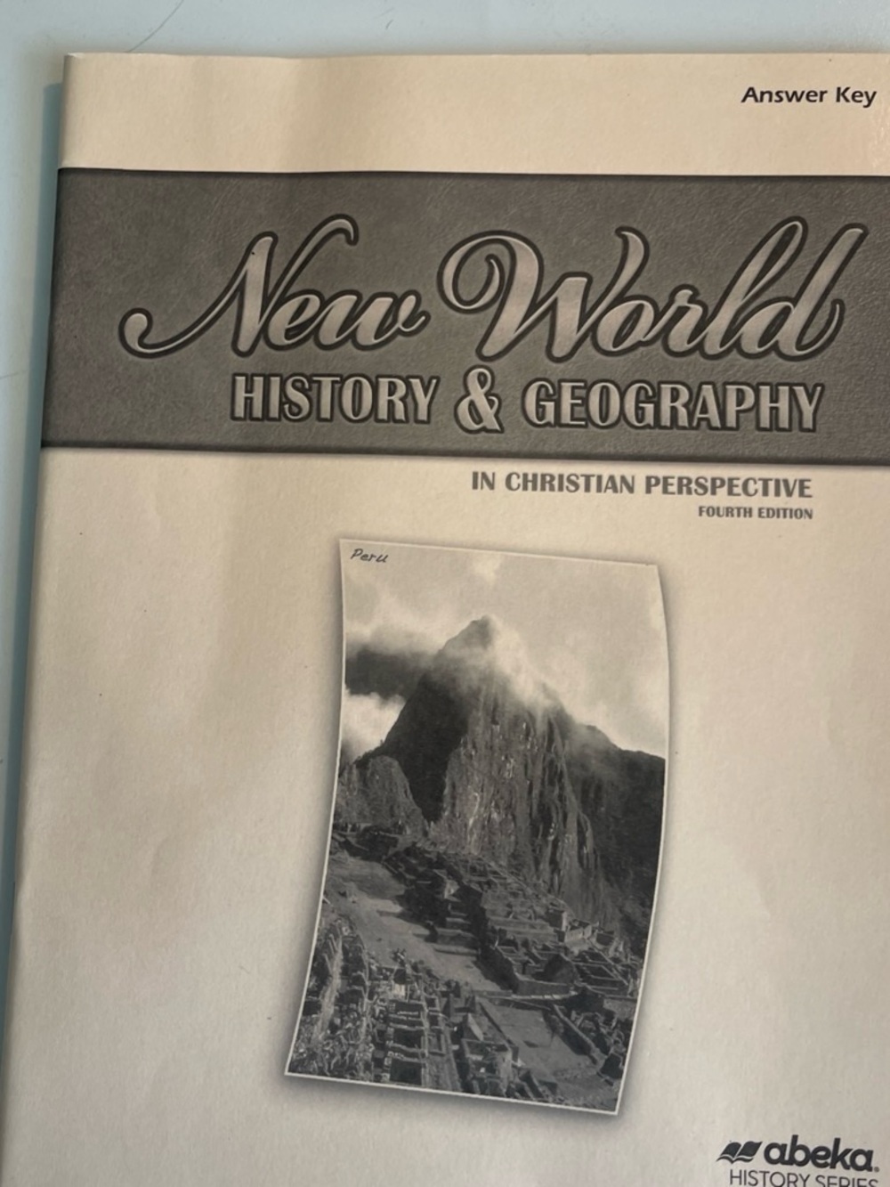 New World History & Geography Teachers Answer Key- Cream and Gray